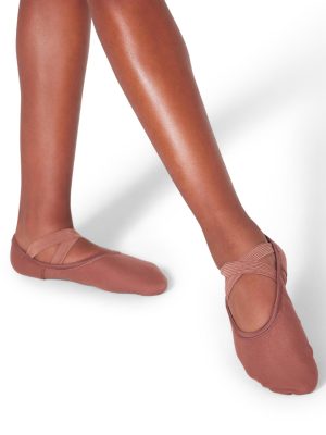 Hanami® Canvas Ballet Shoe - Child | Mocha