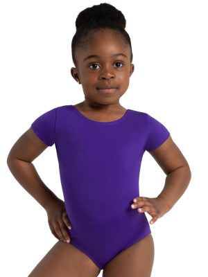 Team Basics Short Sleeve Leotard - Girls