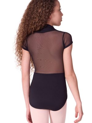 Soft Elegance Corset Short Sleeve Leotard - Tween
