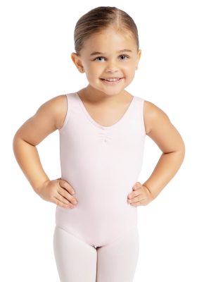 Studio Collection Pinch Front V Neck Leotard - Girls